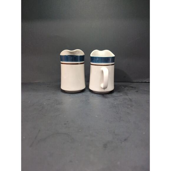 Sango Carousel Creamer‎ Stoneware Set, Blue Japan 802, Vintage Tableware, Set - Picture 4 of 9